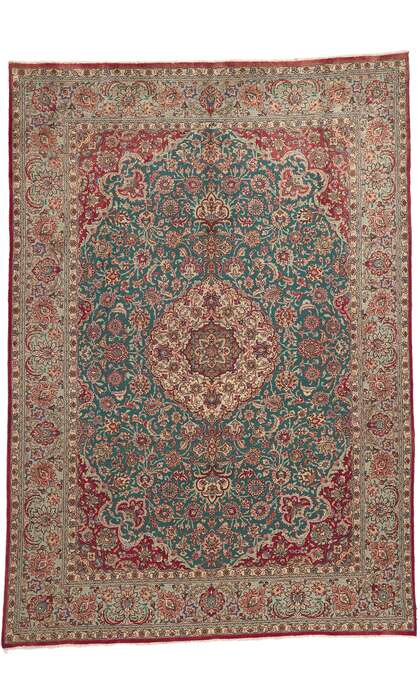 8 x 12 Vintage Persian Tabriz Rug 75351