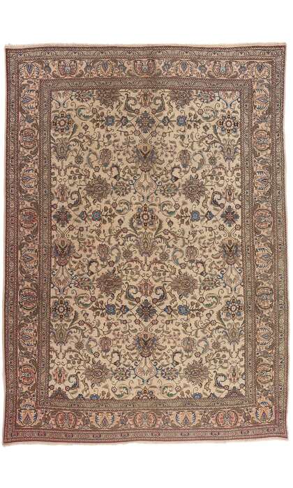 8 x 12 Vintage Persian Tabriz Rug 75093