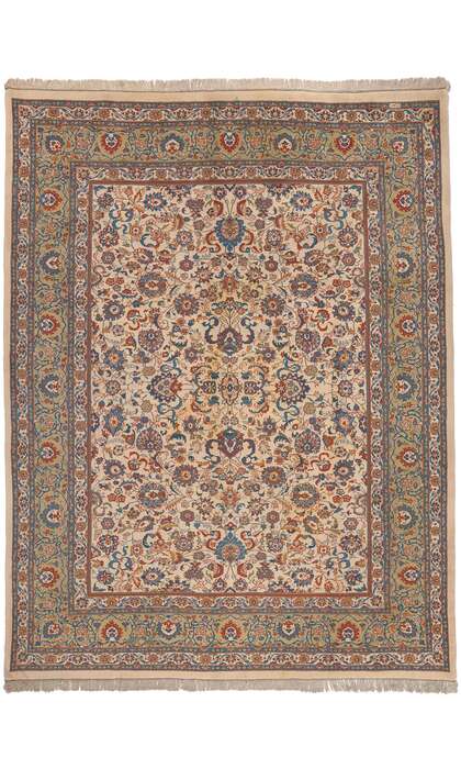 9 x 12 Vintage Indian Tabriz Rug 70265