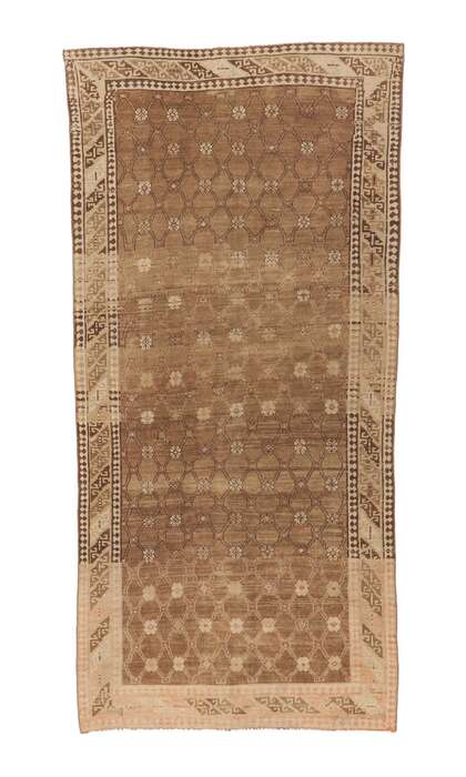 6 x 12 Vintage Brown Turkish Kars Rug 53723