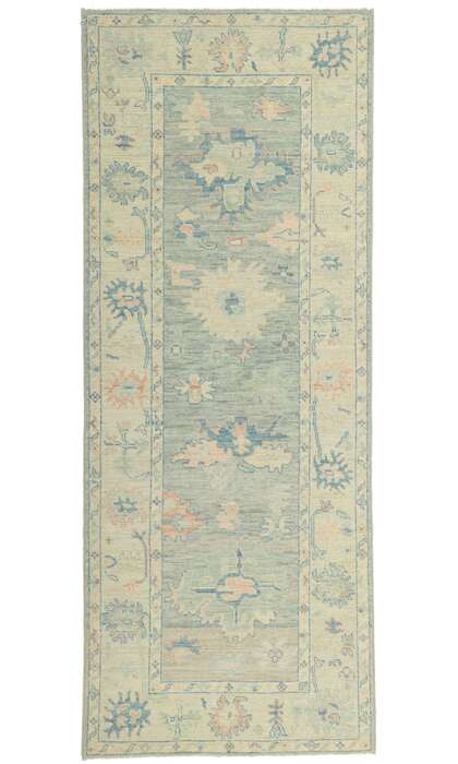 3 x 8 Colorful Oushak Runner 80854