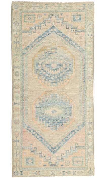 3 x 6 Colorful Oushak Rug 80852