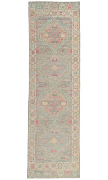 3 x 10 Colorful Oushak Runner 80866