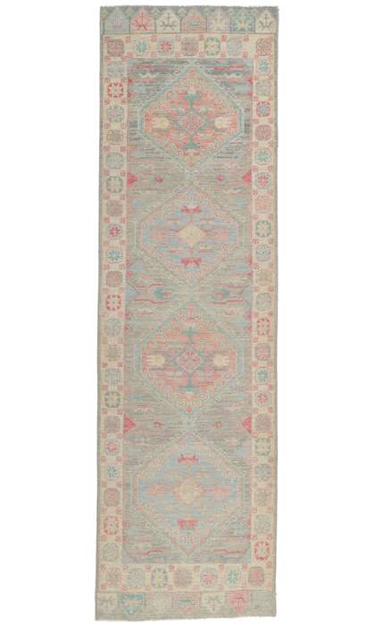 3 x 10 Colorful Oushak Runner 80862