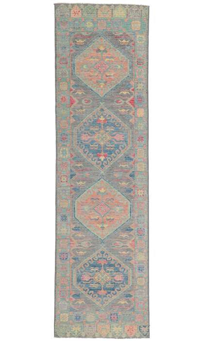 3 x 10 Colorful Oushak Runner 80863