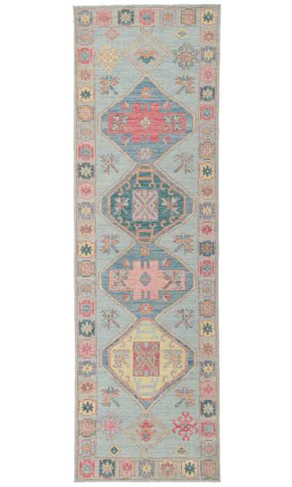 3 x 10 Colorful Oushak Runner 80859