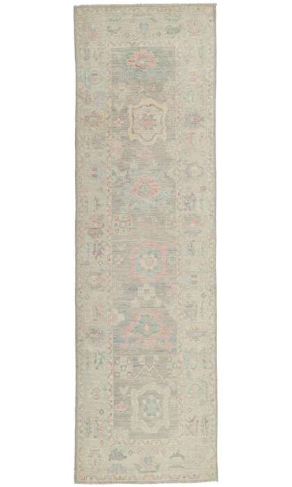 3 x 10 Modern Oushak Rug Runner 80870