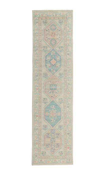 3 x 10 Colorful Oushak Runner 80836