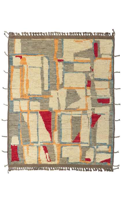 8 x 10 Modern Moroccan Area Rug 80723