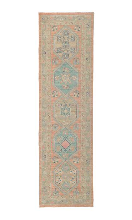 3 x 10 Colorful Oushak Runner 80832