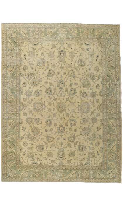 10 x 13 Distressed  Vintage Turkish Sivas Rug 51232