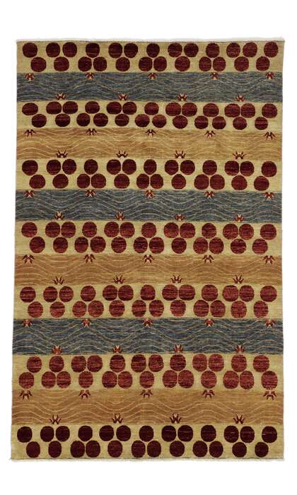 6 x 9 Transitional Indian Rug 30289