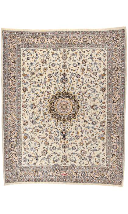 10 x 12 Vintage Persian Kashan Rug 75898