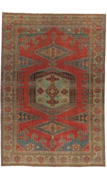 8 x 11 Vintage Persian Viss Rug 53737