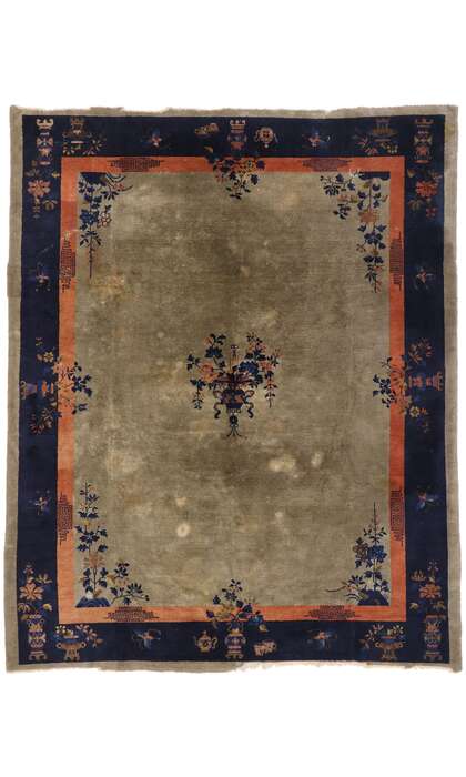 9 x 11 Antique Chinese Peking Rug 78126