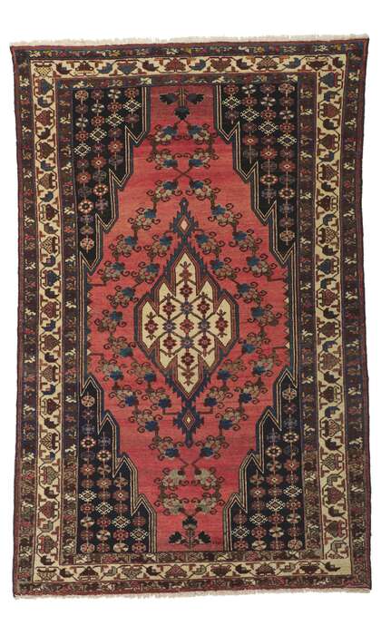 4 x 6 Antique Persian Hamadan Rug 60966