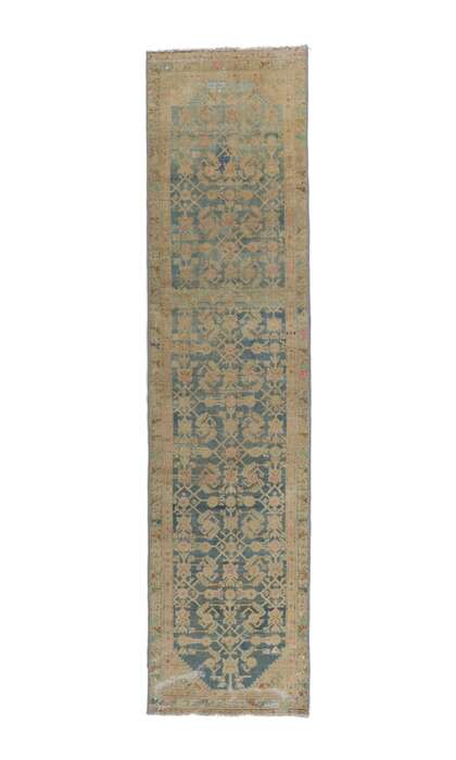 3 x 12 Antique Blue Persian Malayer Rug Runner 60992