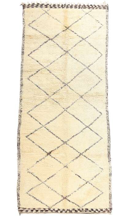 6 x 14 Vintage Moroccan Beni Ourain Rug 20346