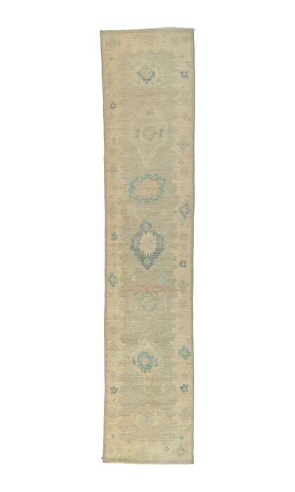 2 x 12 Modern Oushak Rug Runner 80841