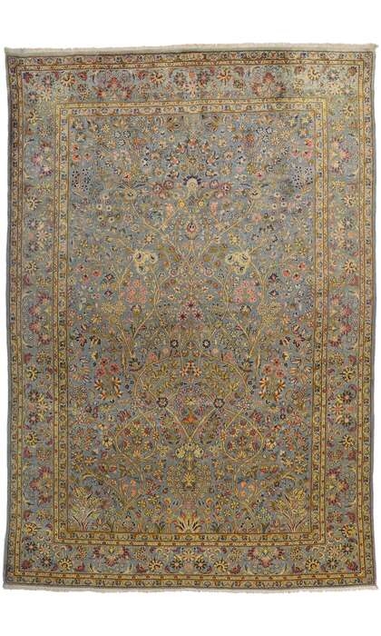 8 x 12 Vintage Persian Kashan Rug 61037