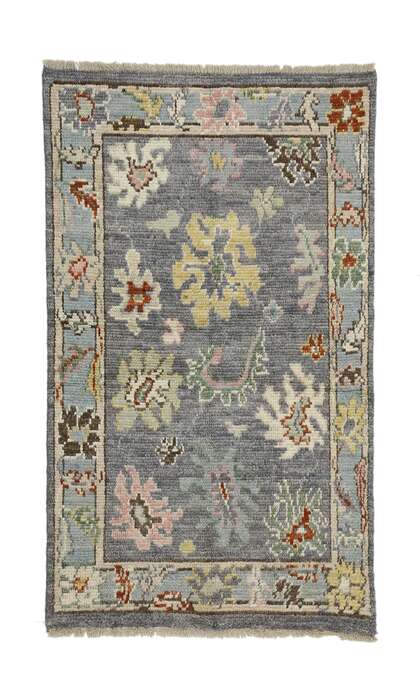 4 x 6 Modern Oushak Rug 80389