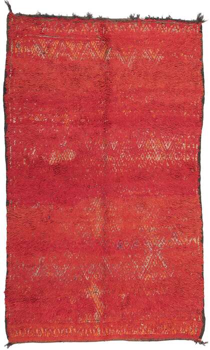 6 x 10 Vintage Red Beni MGuild Moroccan Rug 20604