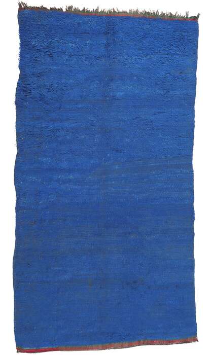6 x 11 Vintage Blue Beni Mrirt Moroccan Rug 21001