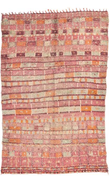 6 x 9 Vintage Rehamna Moroccan Rug 20366