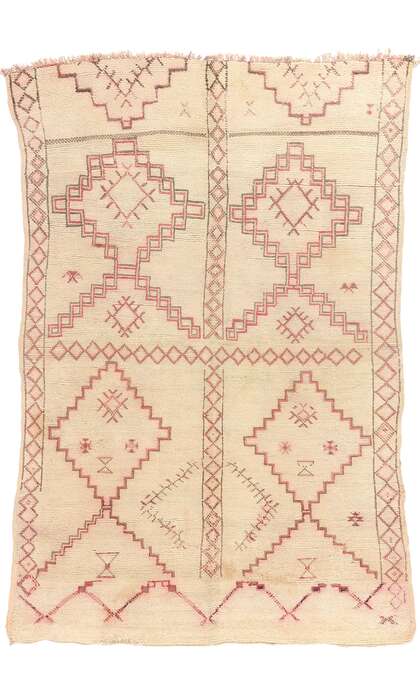 6 x 9 Vintage Neutral Moroccan Rug 20238