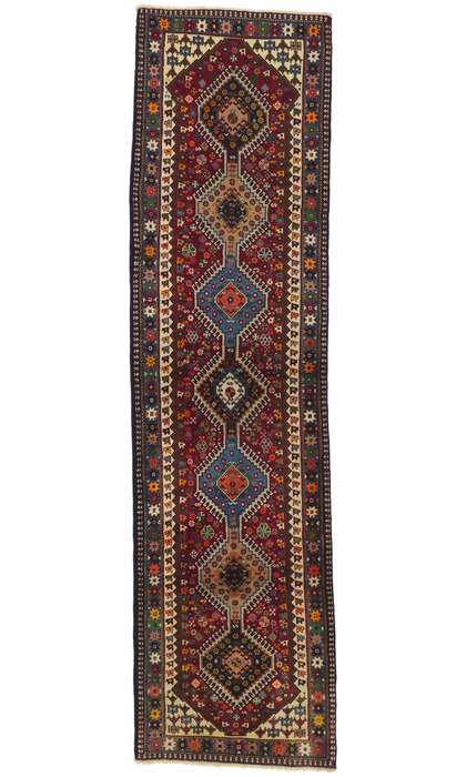 3 x 11 Vintage Persian Shiraz Rug 61044