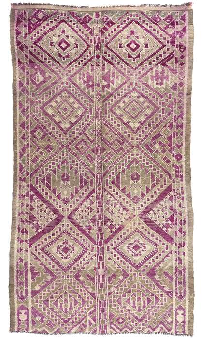 6 x 10 Vintage Purple Beni MGuild Moroccan Rug 20666