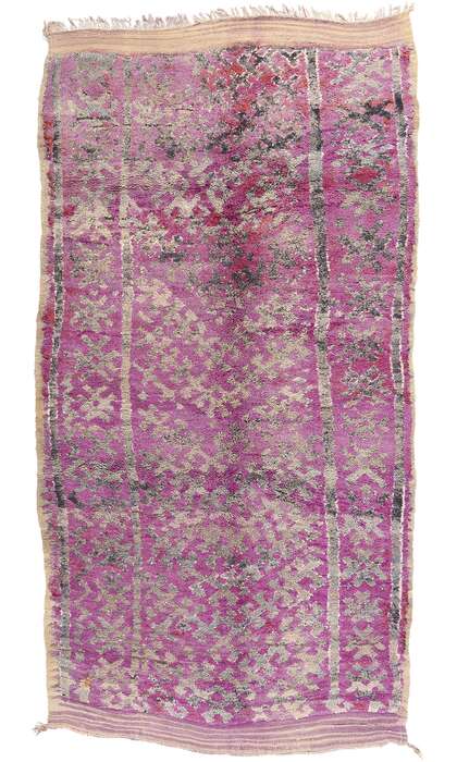 6 x 11 Vintage Purple Boujad Moroccan Rug 20596