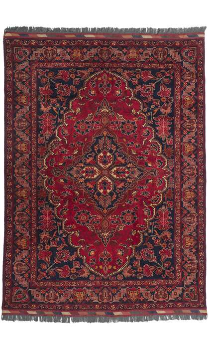 6 x 8 Vintage Afghani Rug 78344