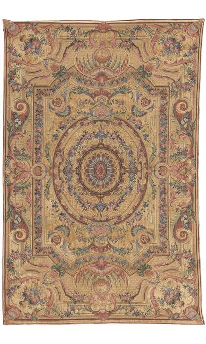 ​4 x 6 Vintage Aubusson Beljen Mills Tapestry 78682