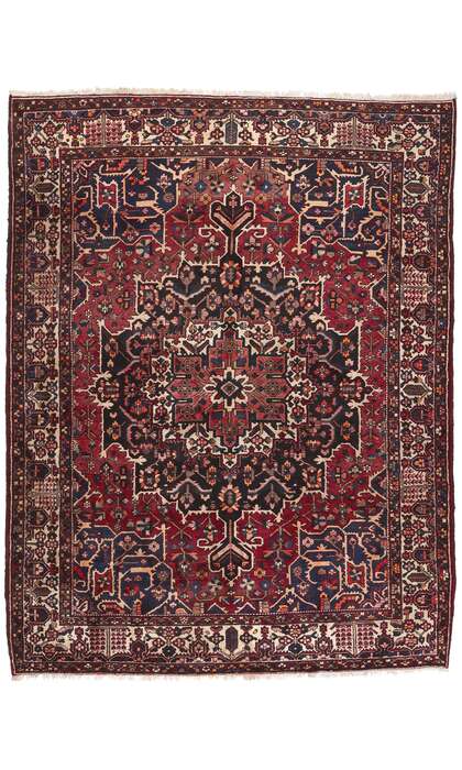 ​10 x 13 Antique Persian Bakhtiari Rug 78570​