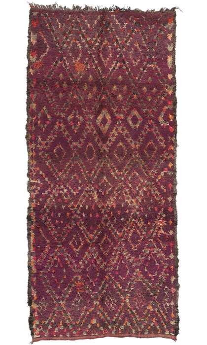 5 x 11 Vintage Purple Beni MGuild Moroccan Rug 20150