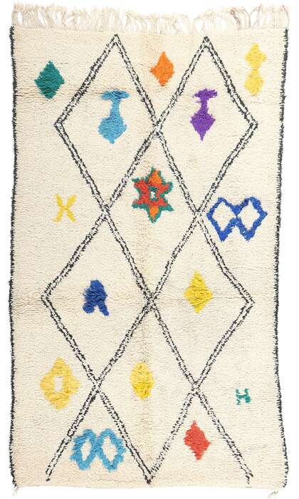 6 x 10 Colorful Moroccan Azilal Rug 21040