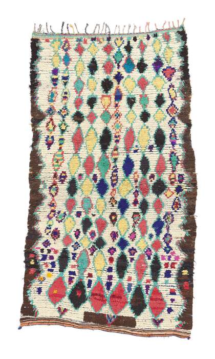 5 x 8 Vintage Moroccan Azilal Rag Rug 20375