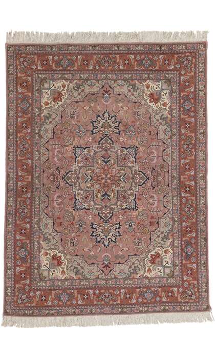 ​5 x 6 Vintage Persian Tabriz Rug 78686