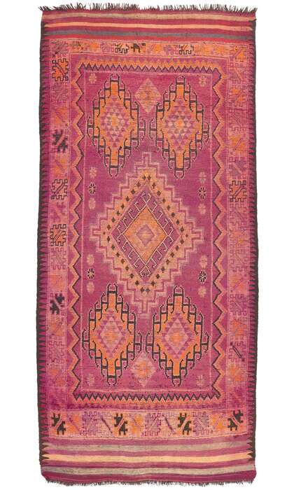 6 x 13 Vintage Boujad Moroccan Rug 74781