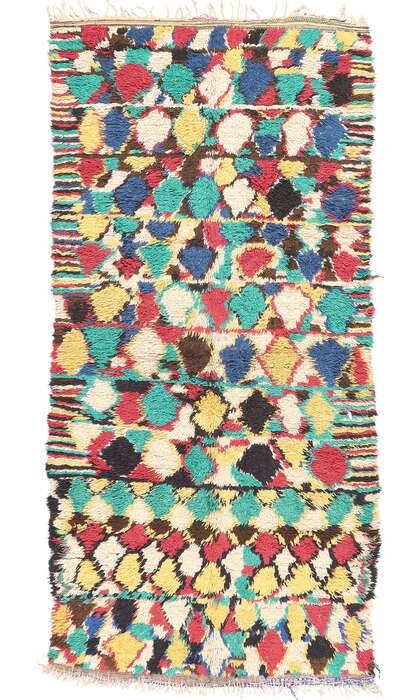 5 x 9 Vintage Moroccan Azilal Rag Rug 20516