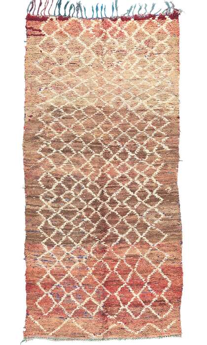 5 x 11 Vintage Boucherouite Moroccan Rag Rug 21293