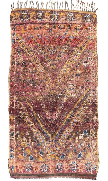 6 x 11 Vintage Purple Beni MGuild Moroccan Rug 21329