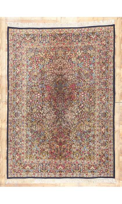 ​8 x 11 Vintage Persian Kerman Rug 78668