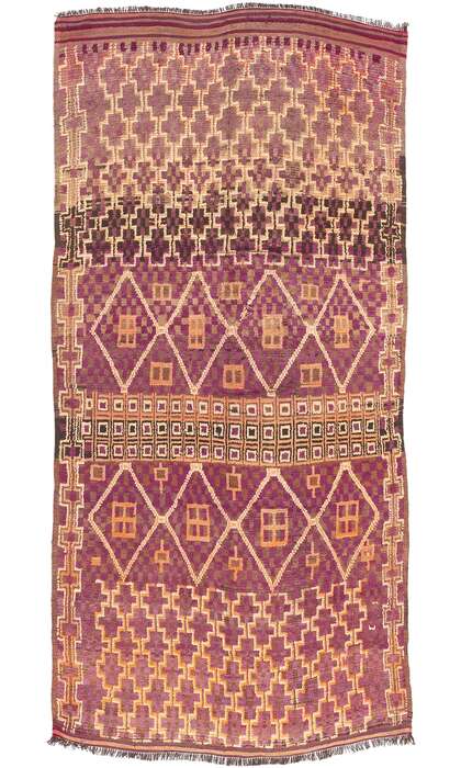 6 x 13 Vintage Purple Beni MGuild Moroccan Rug 20917