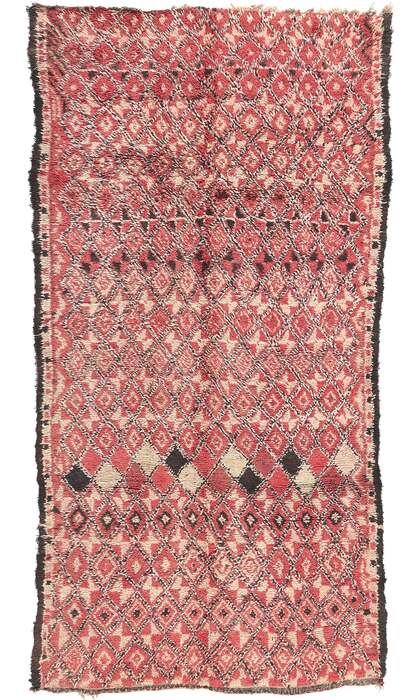 5 x 11 Vintage Red Beni MGuild Moroccan Rug 21243