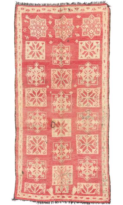 6 x 11 Vintage Red Boujad Moroccan Rug 20982