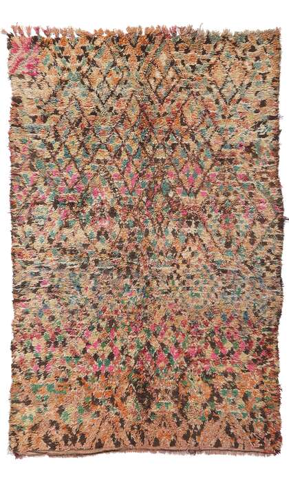 6 x 9 Colorful Vintage Beni MGuild Moroccan Rug 21218