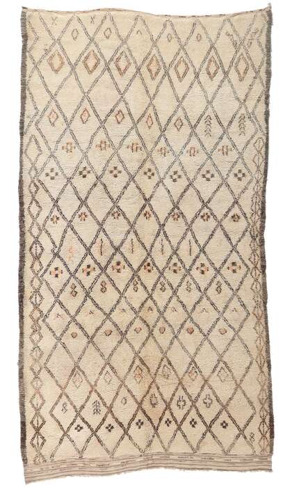 6 x 10 Vintage Moroccan Beni Ourain Rug 21400