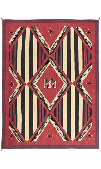 9 x 12 Southwest Modern Chief Blanket Navajo-Style Rug 81029
